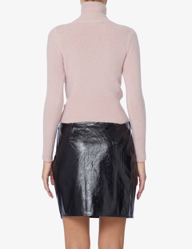 rinascente Rinascente Collection Pink Label Ribbed crop turtleneck - Pink