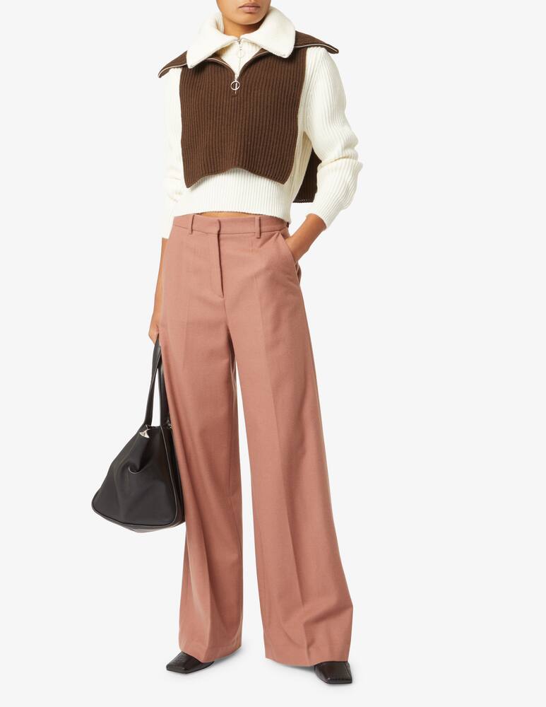 rinascente Rinascente Collection Pink Label Bib with zip - Brown