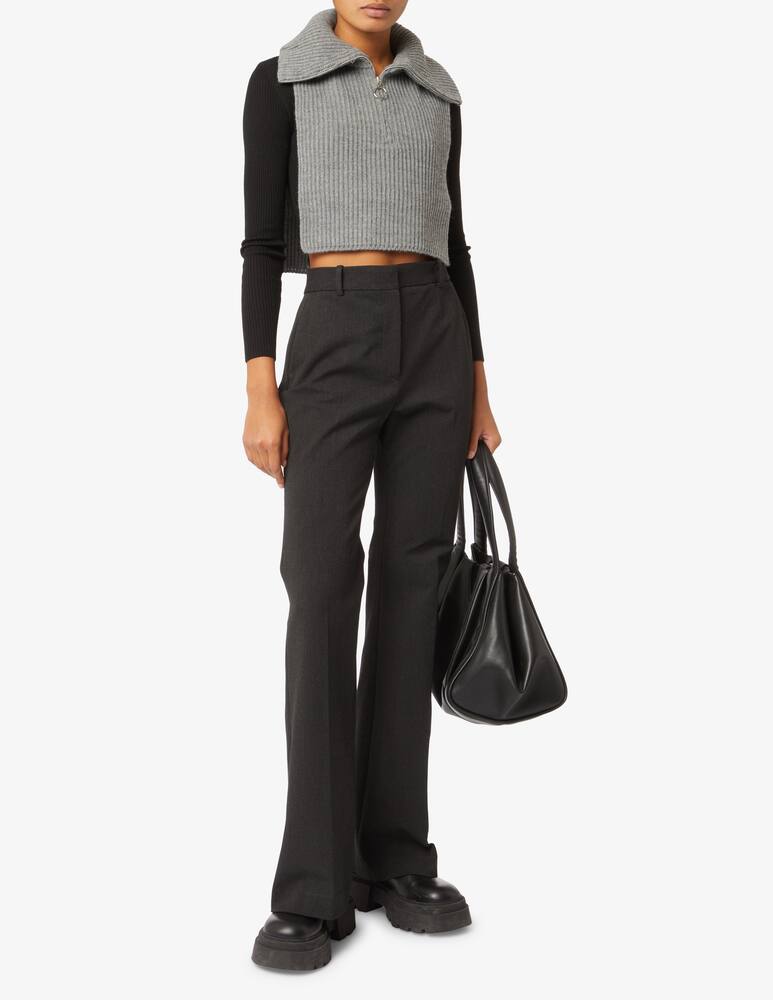 rinascente Rinascente Collection Pink Label Bib con zip collone - Grigio