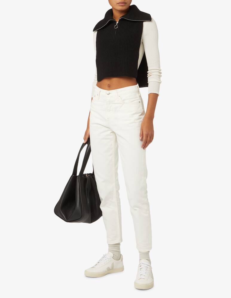 rinascente Rinascente Collection Pink Label Bib con zip collone - Nero