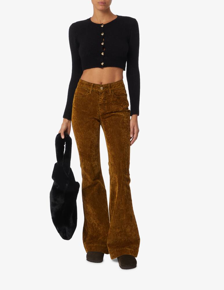 rinascente Rinascente Collection Pink Label Cardigan corto collo a coreana - Nero