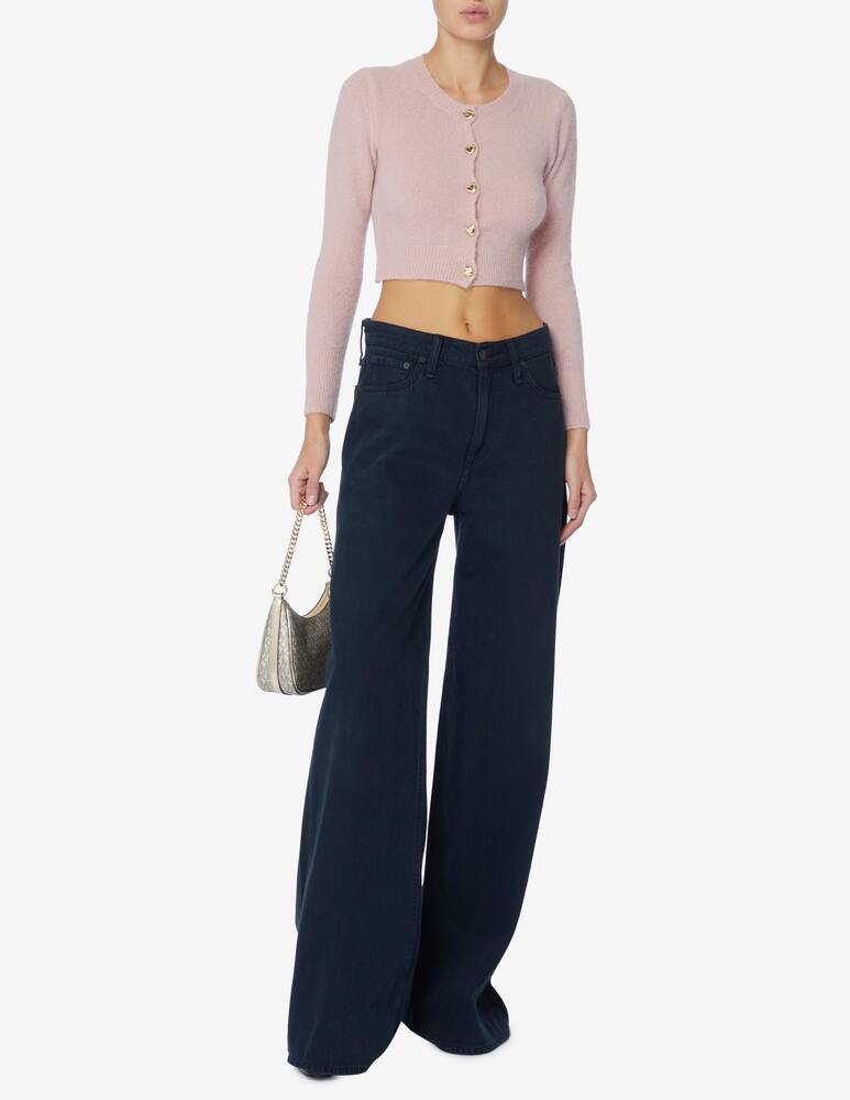 rinascente Rinascente Collection Pink Label Cardigan corto collo a coreana - Rosa