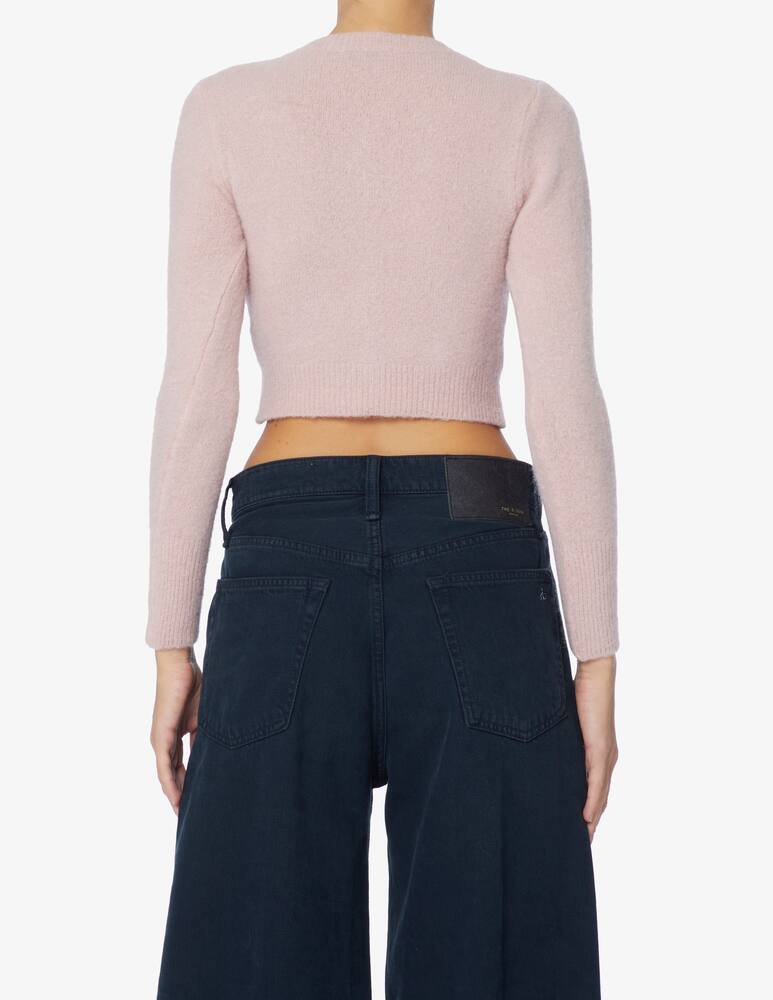 rinascente Rinascente Collection Pink Label Cardigan corto collo a coreana - Rosa