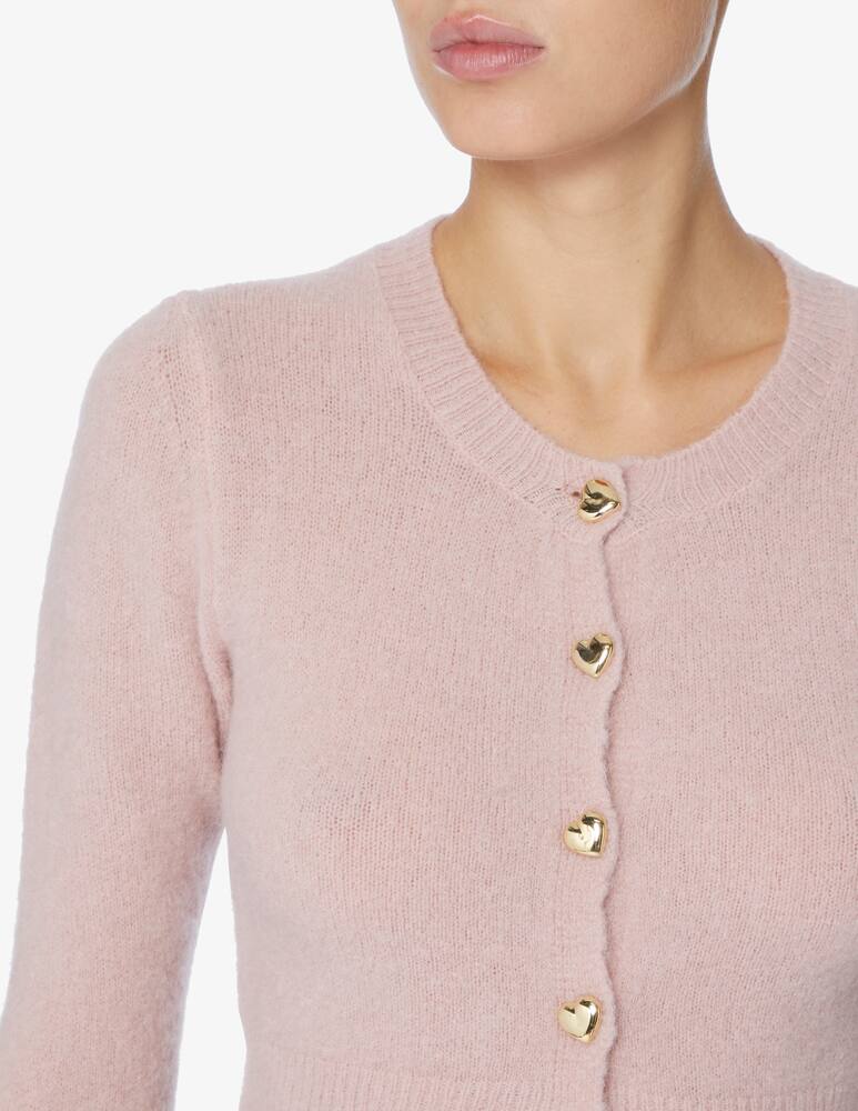 rinascente Rinascente Collection Pink Label Cardigan corto collo a coreana - Rosa