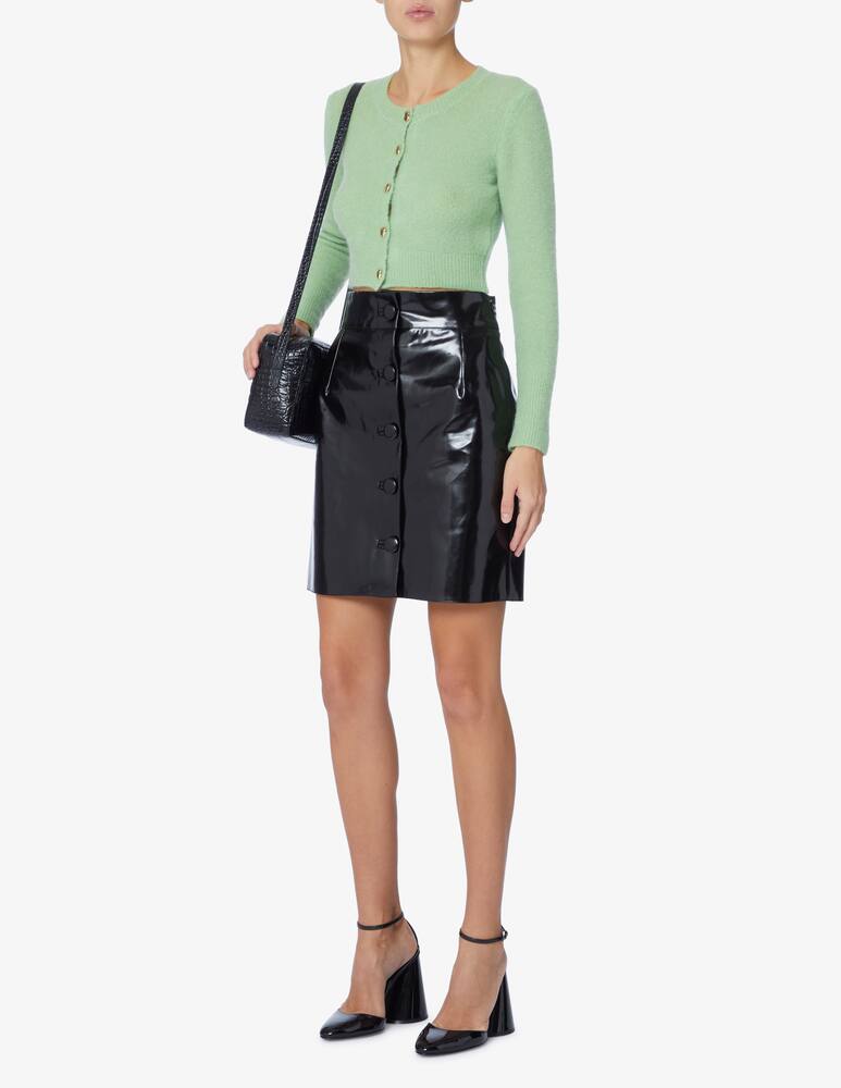 rinascente Rinascente Collection Pink Label Korean neck short cardigan - Green