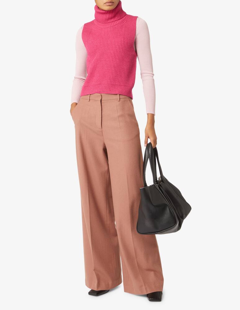 rinascente Rinascente Collection Pink Label Vest with turtleneck - Pink