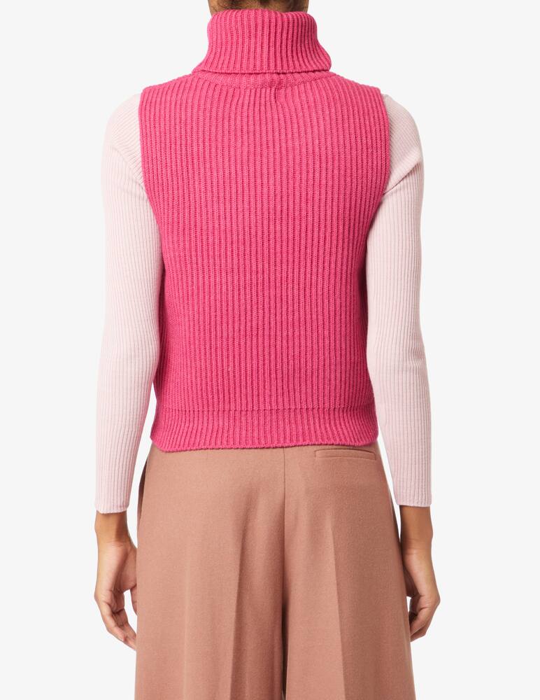 rinascente Rinascente Collection Pink Label Vest with turtleneck - Pink