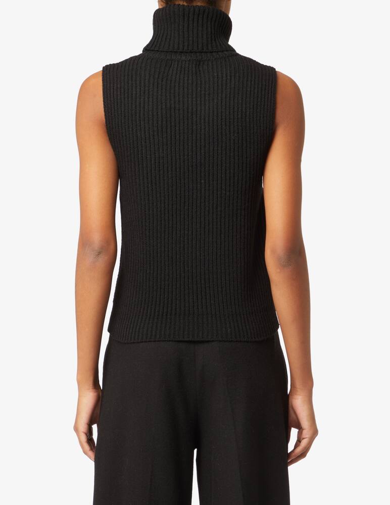 rinascente Rinascente Collection Pink Label Vest with turtleneck - Black