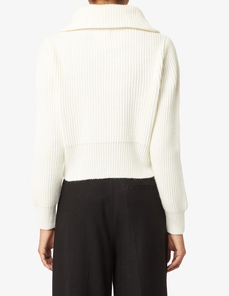 rinascente Rinascente Collection Pink Label Maglione collo aperto zip - Bianco