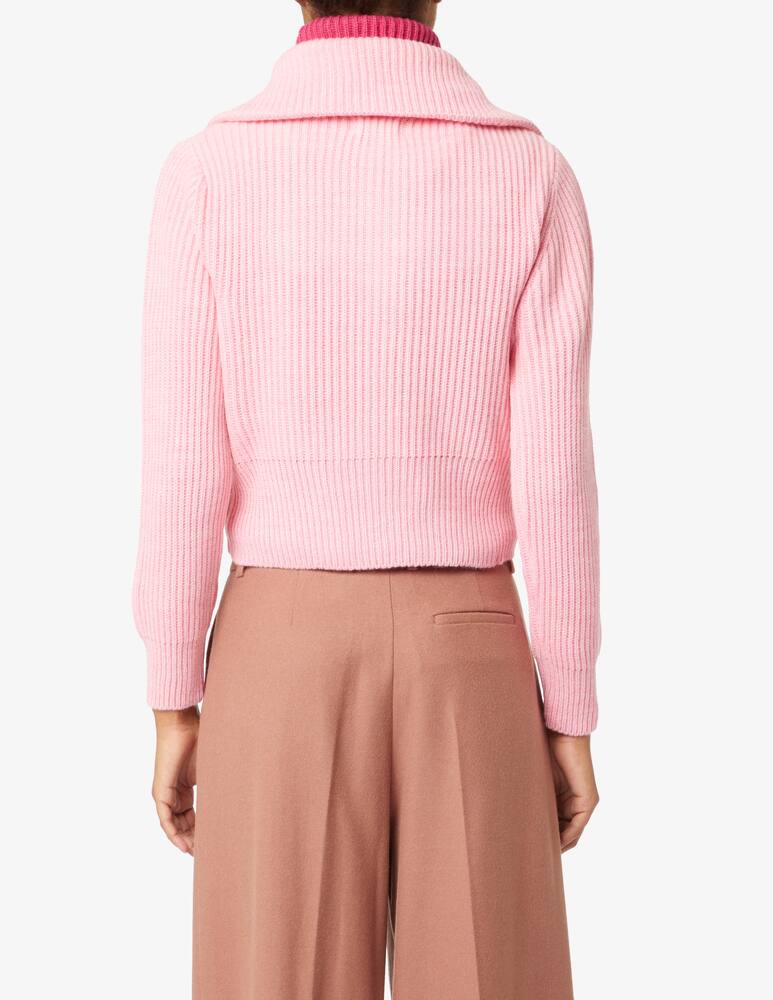 rinascente Rinascente Collection Pink Label Open neck zip sweater - Pink