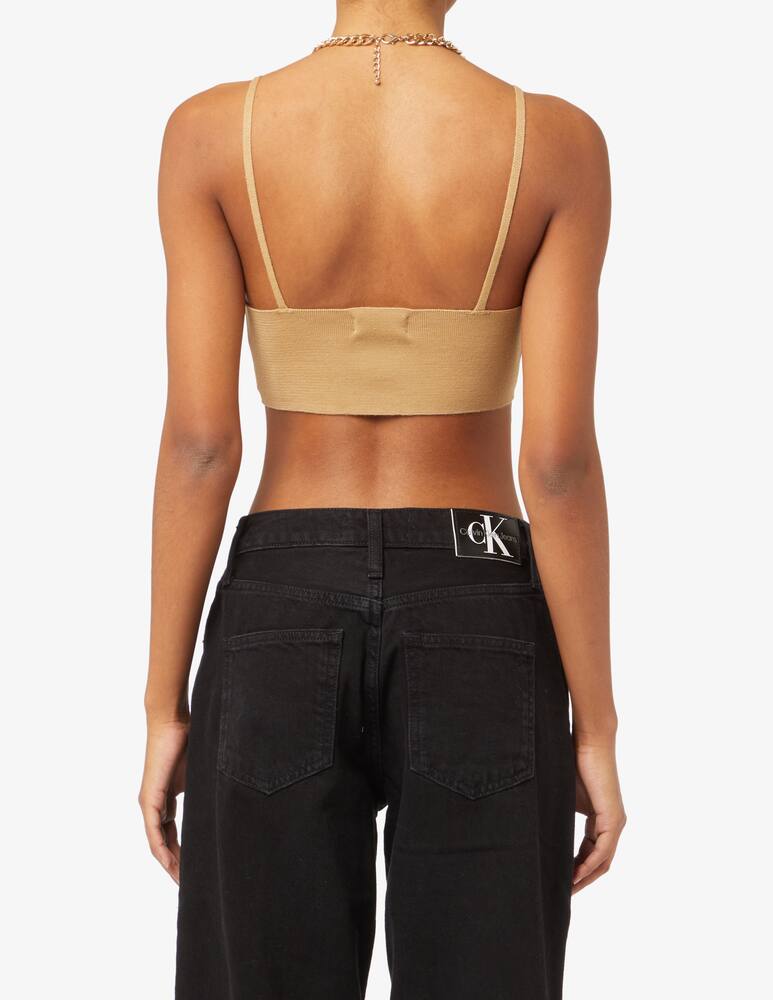 rinascente Rinascente Collection Pink Label Ribbed bralette - Brown