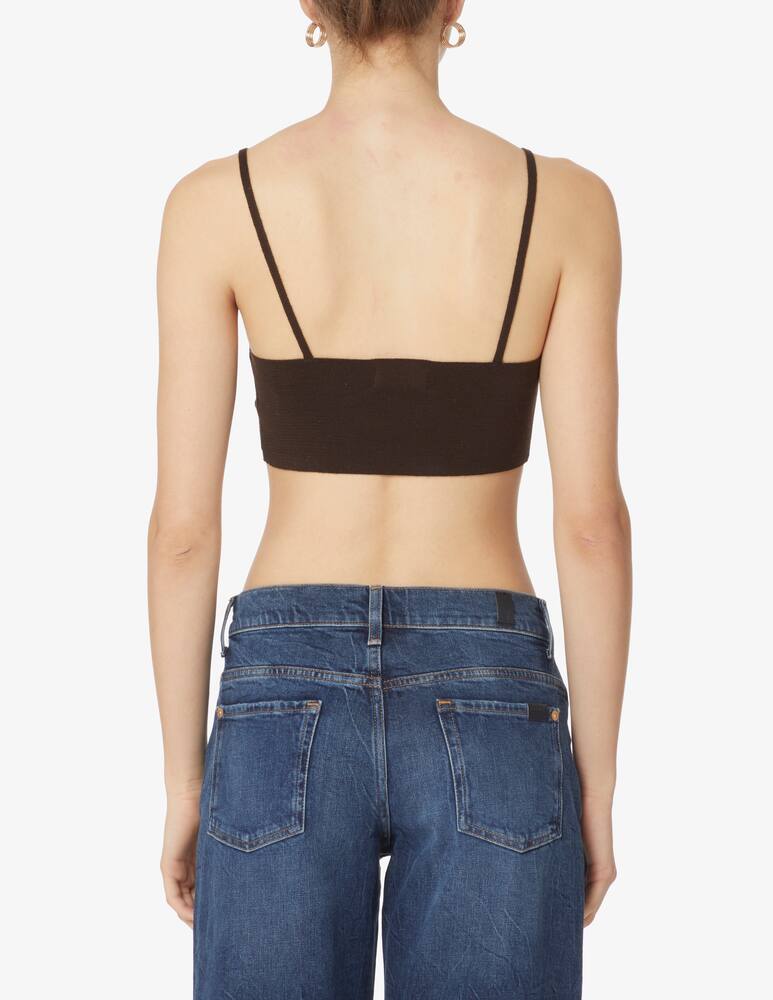 rinascente Rinascente Collection Pink Label Ribbed bralette - Black