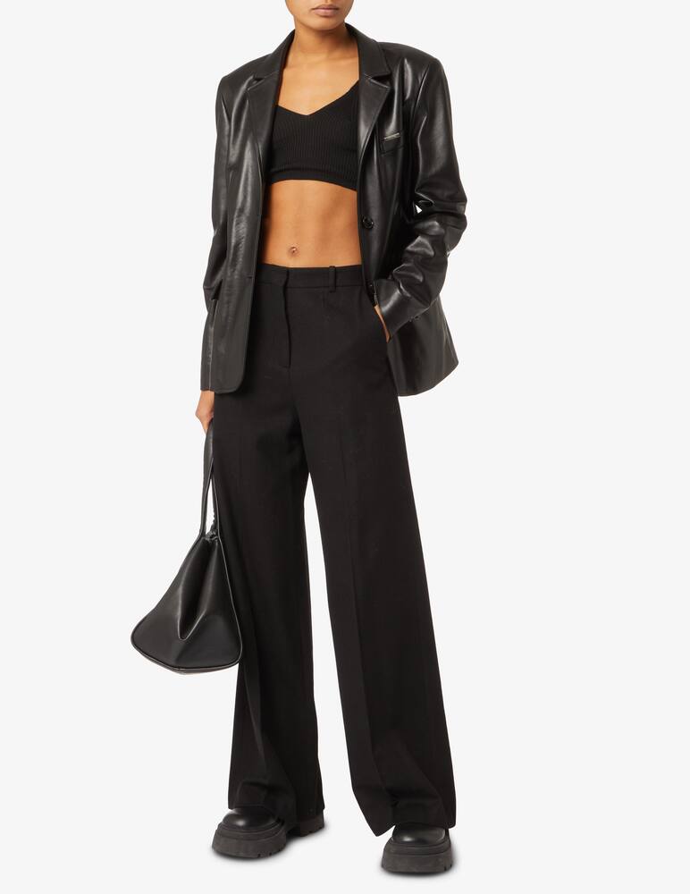 rinascente Rinascente Collection Pink Label Bralette a costina - Nero