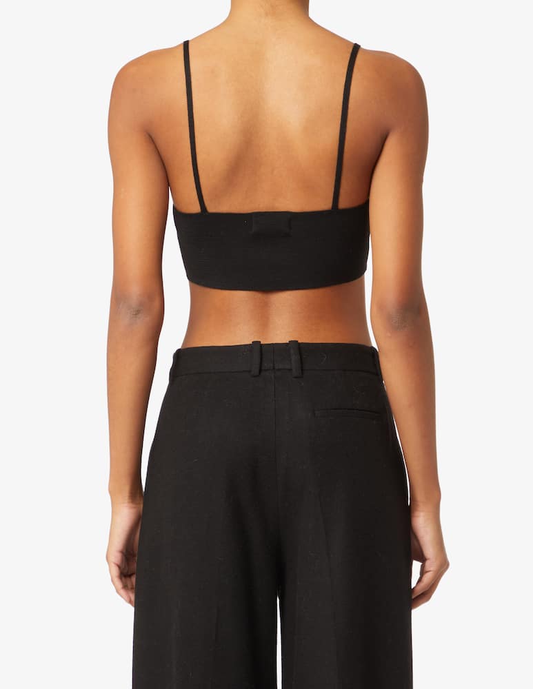 rinascente Rinascente Collection Pink Label Bralette a costina - Nero