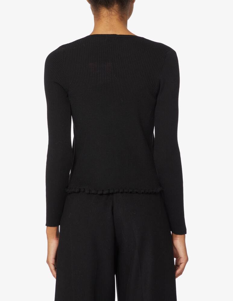 rinascente Rinascente Collection Pink Label Cardigan corto con lacci - Nero