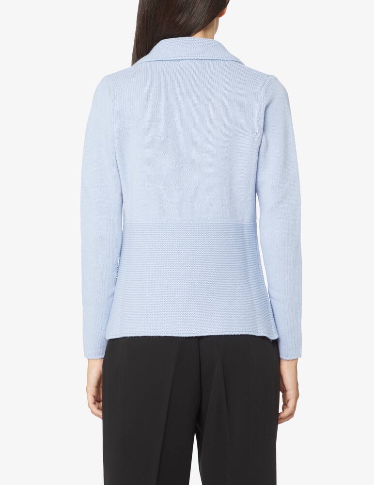 rinascente Elizabeth Ascot Cardigan in misto lana - Azzurro