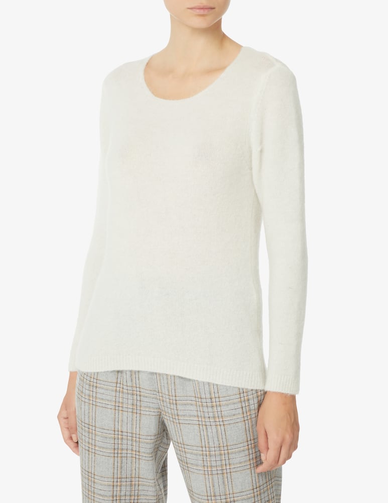 Rinascente Collection Maglione scollo a barca manica lunga - Bianco - immagine 1