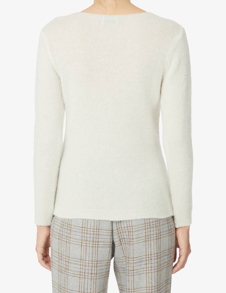 Rinascente Collection Maglione scollo a barca manica lunga - Bianco - immagine 3