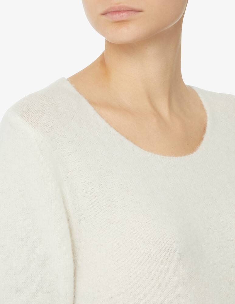 Rinascente Collection Maglione scollo a barca manica lunga - Bianco - immagine 4