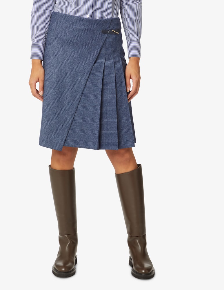 rinascente Elizabeth Ascot Gonna con passamaneria alamaro - Blu