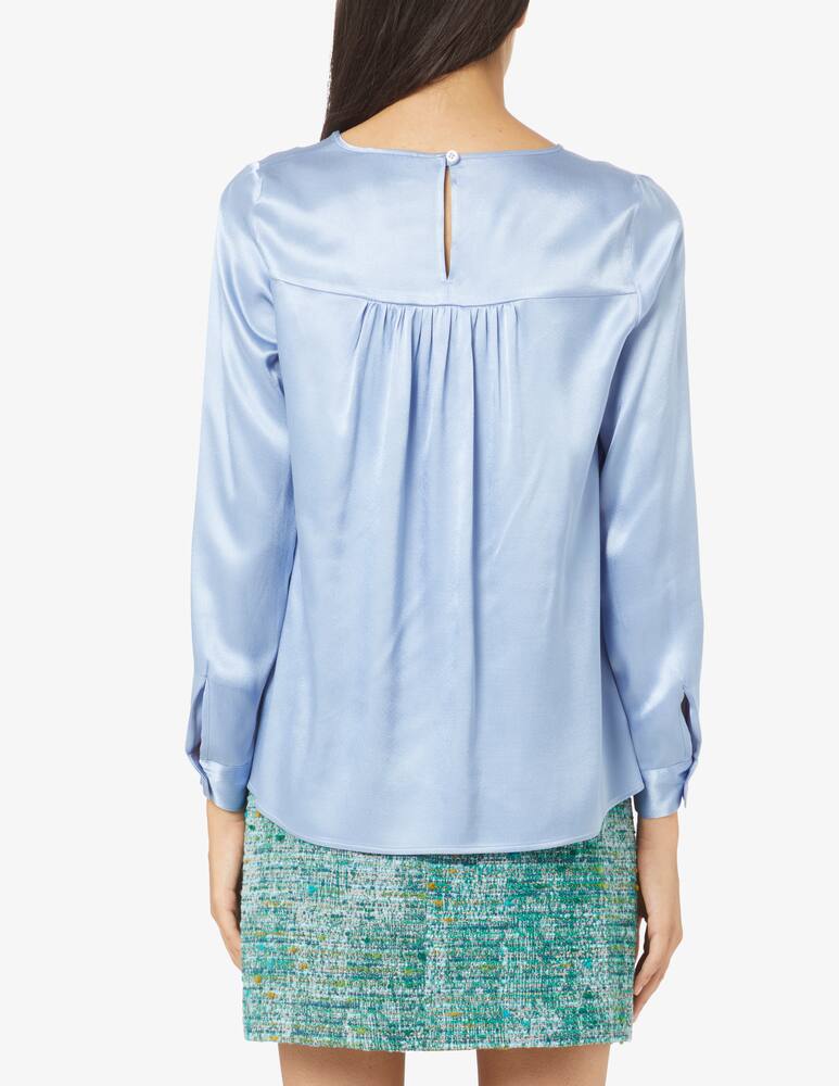 rinascente Elizabeth Ascot Long sleevs blouse - Light blue