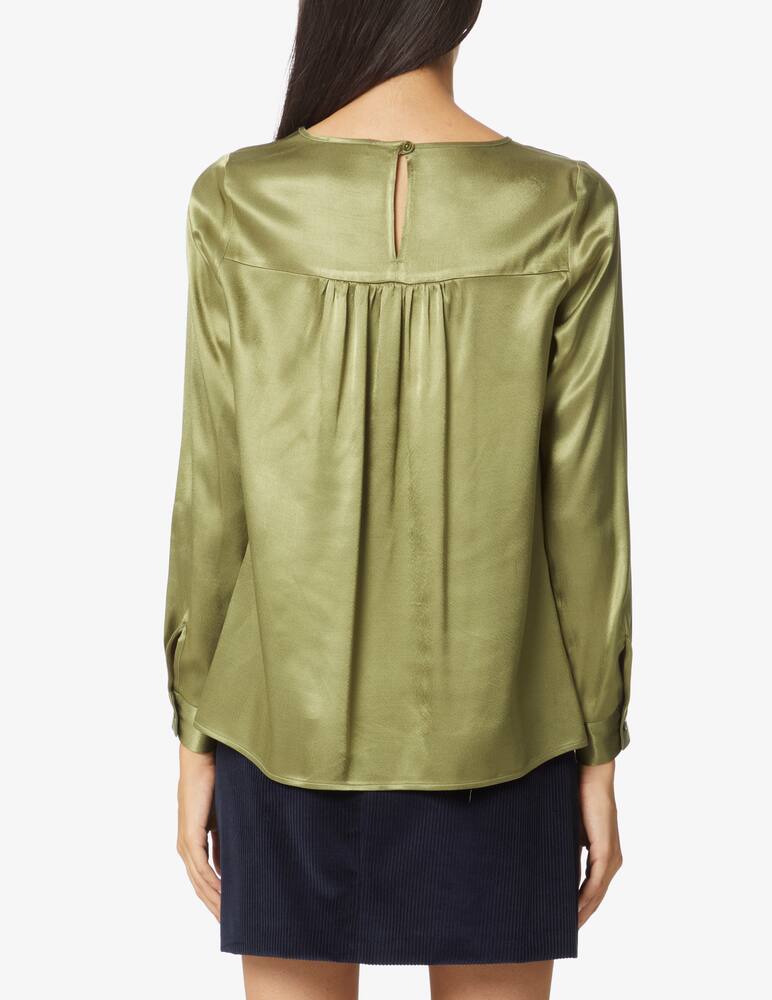 rinascente Elizabeth Ascot Long sleevs blouse - Green