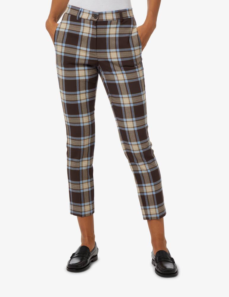 rinascente Elizabeth Ascot Pantalone a quadri - Marrone