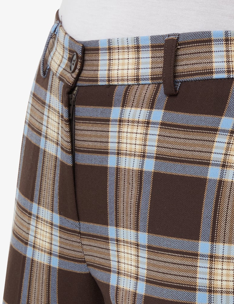 rinascente Elizabeth Ascot Pantalone a quadri - Marrone