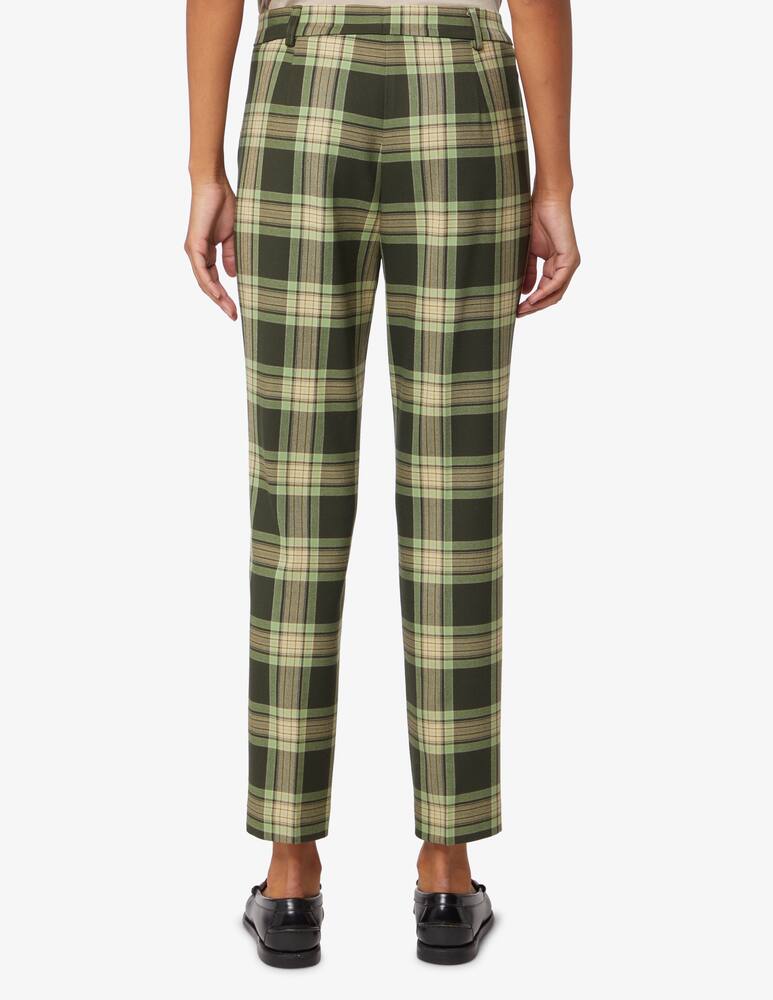 rinascente Elizabeth Ascot Pantalone a quadri - Verde