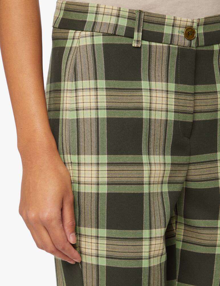 rinascente Elizabeth Ascot Pantalone a quadri - Verde
