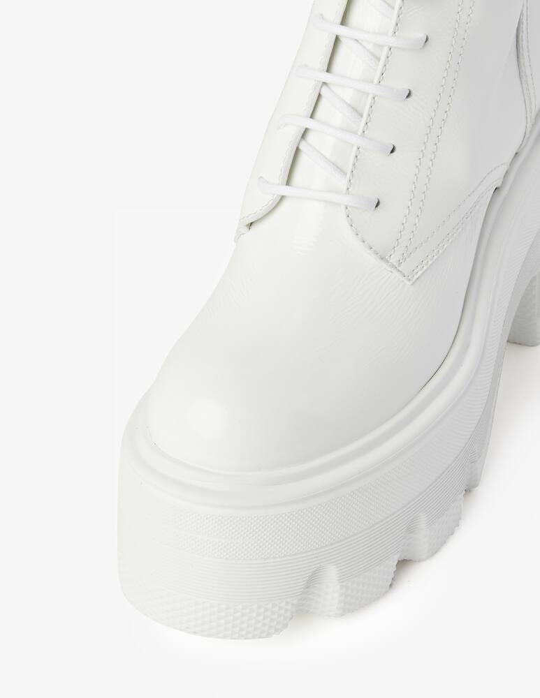 Casadei Combat boots with zip - White - picture 2 Casadei Combat boots with zip - White - picture 2