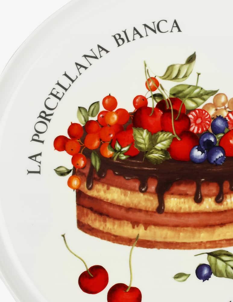 rinascente La Porcellana Bianca Goloserie Piatto Torta