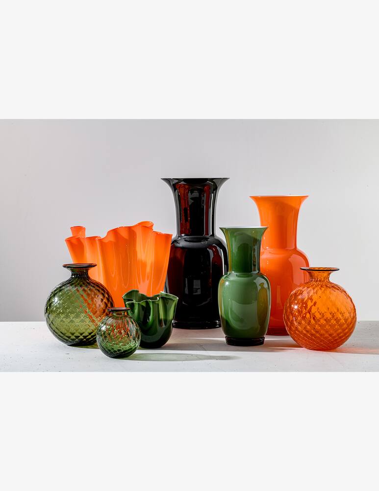 rinascente Venini Fazzoletto  Vaso - Arancione