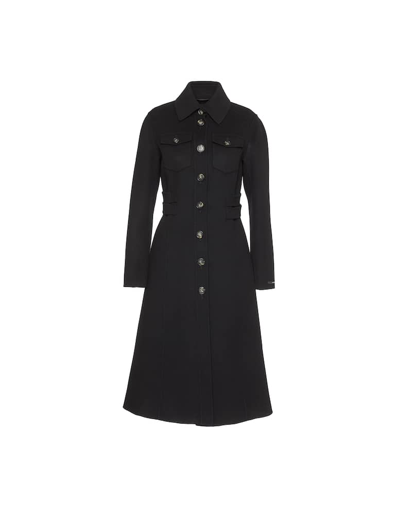 rinascente Sportmax Code Cappotto militare Canneti in doppio di lana