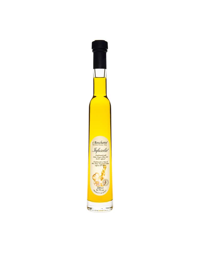 Boschetto Olio extra vergine di oliva infuso all'Aglio 200 ml - immagine 1 Boschetto Olio extra vergine di oliva infuso all'Aglio 200 ml - immagine 1