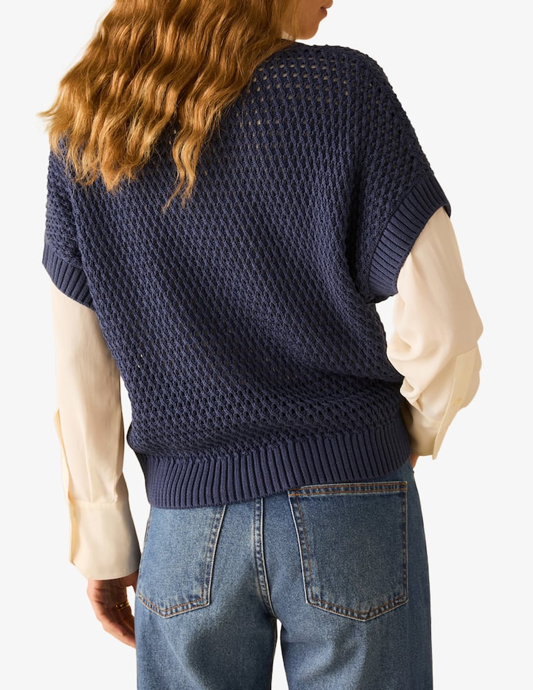 rinascente PENNYBLACK Cellula cotton mesh jumper