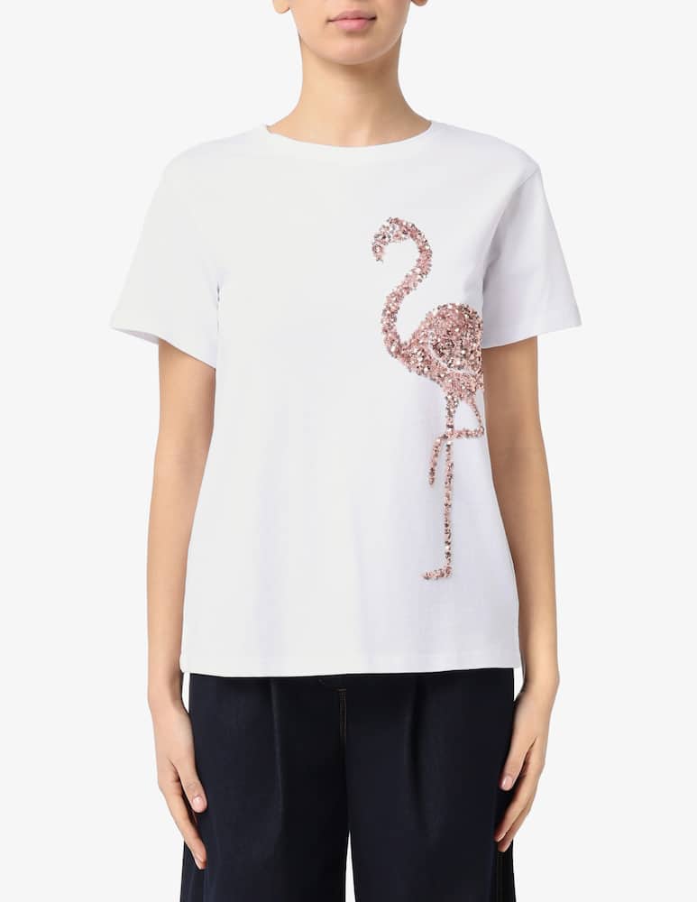 rinascente PENNYBLACK T-shirt strass flamingo