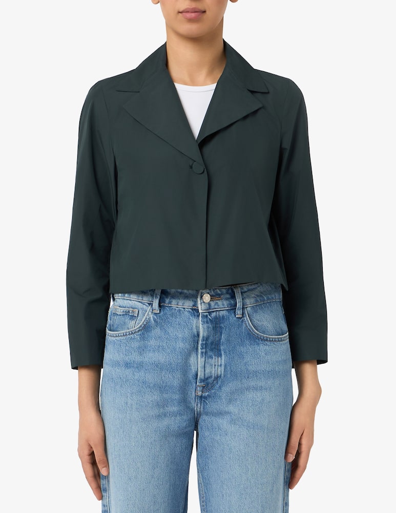 rinascente EMME Cropped taffeta blazer