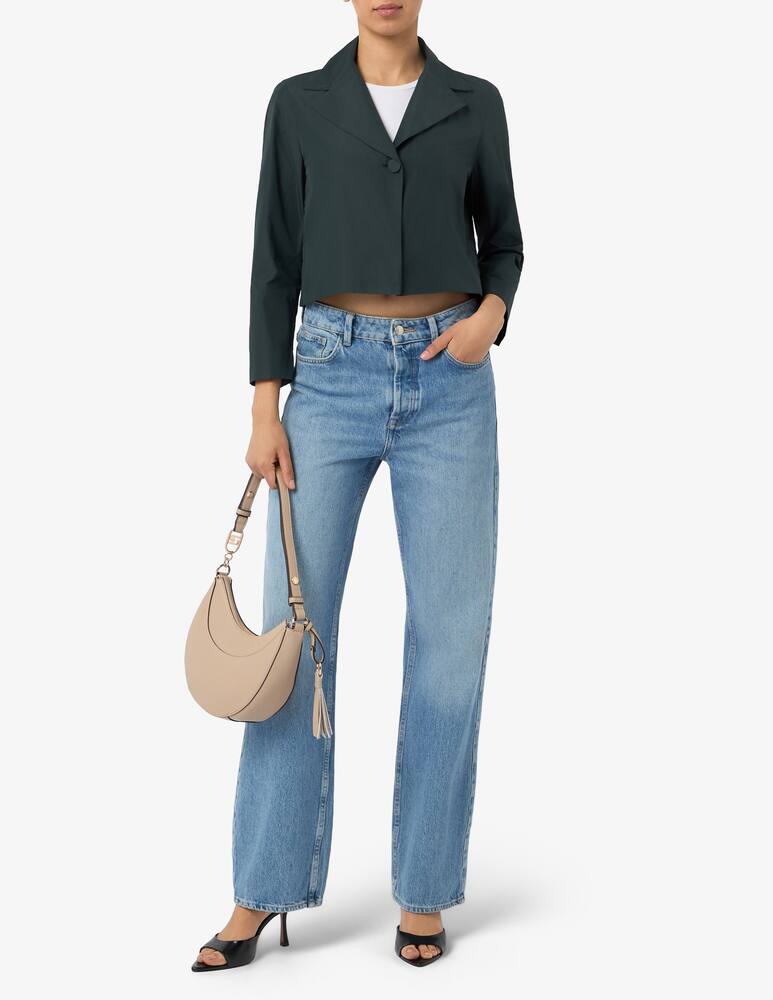 rinascente EMME Cropped taffeta blazer