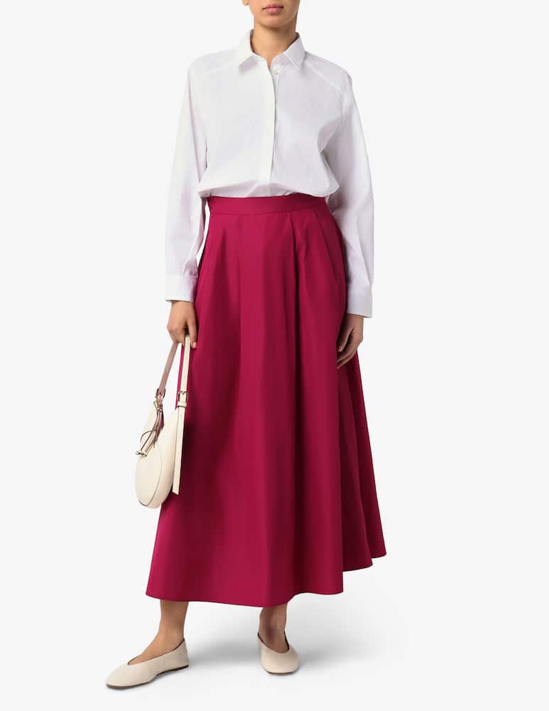 EMME Taffeta long flared skirt EMMEBURNEA - picture 2 EMME Taffeta long flared skirt EMMEBURNEA - picture 2
