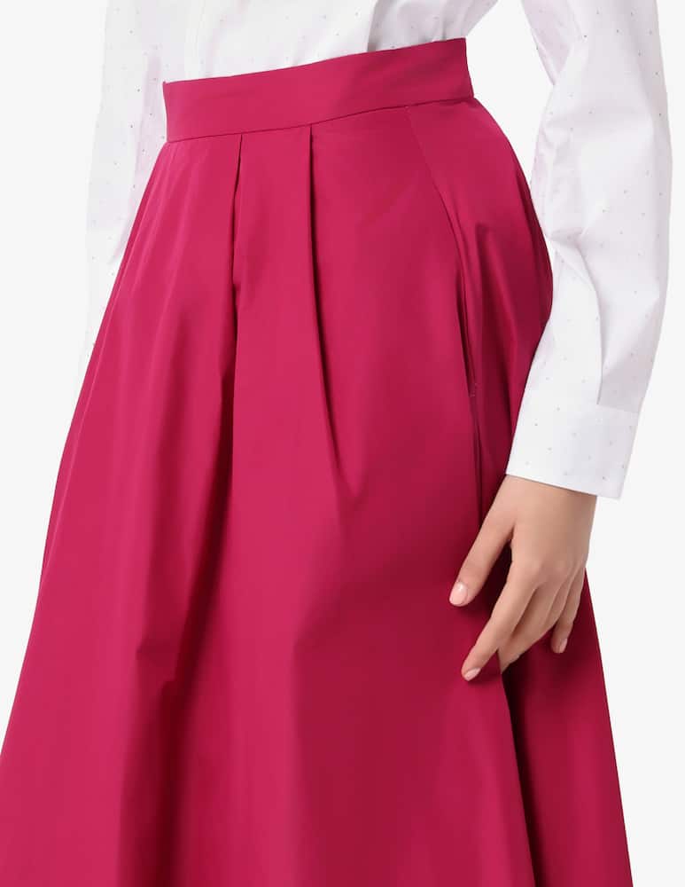 EMME Taffeta long flared skirt EMMEBURNEA - picture 4 EMME Taffeta long flared skirt EMMEBURNEA - picture 4