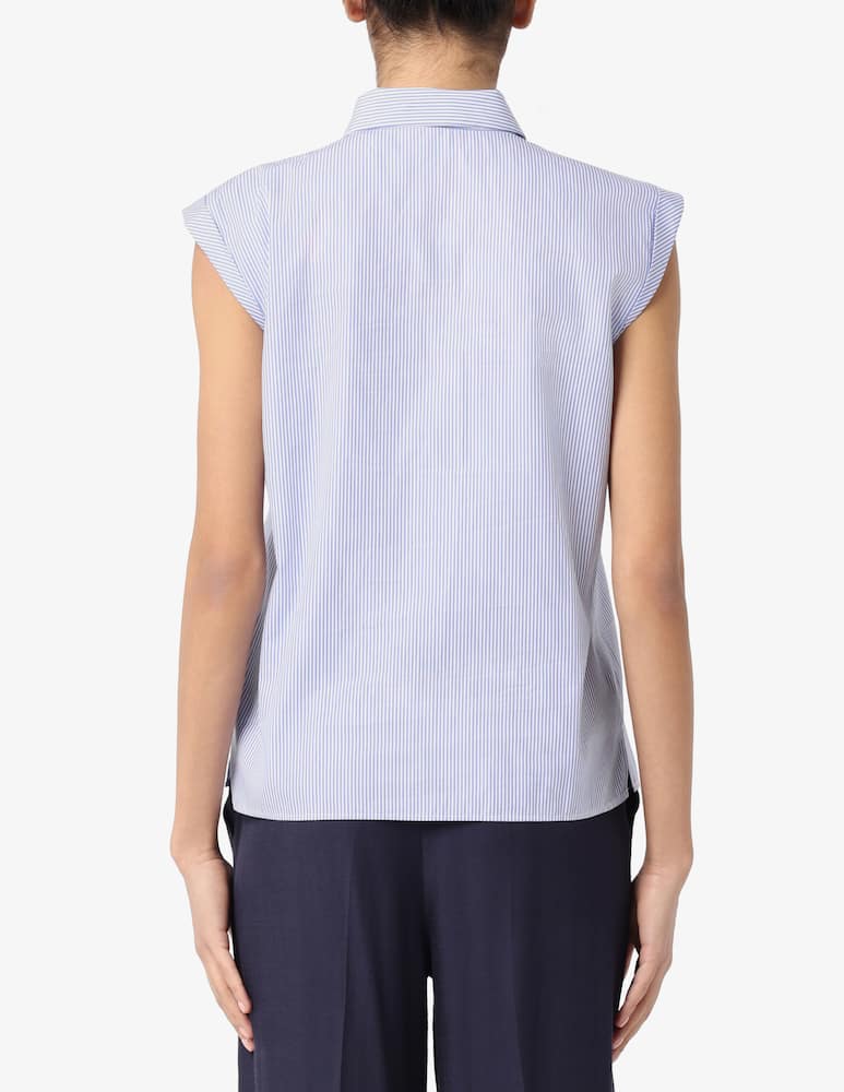 rinascente EMME Striped sleeveless classic shirt