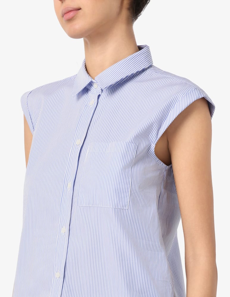 rinascente EMME Striped sleeveless classic shirt