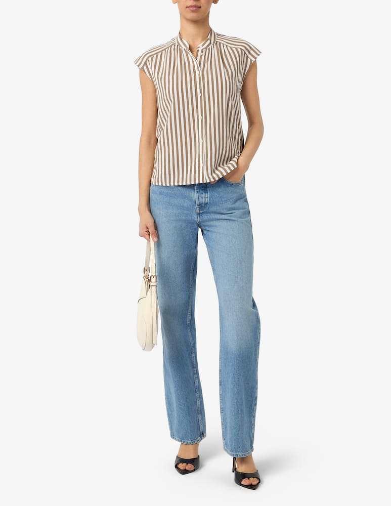 EMME Striped short sleeve shirt EMMSAIO - picture 2 EMME Striped short sleeve shirt EMMSAIO - picture 2