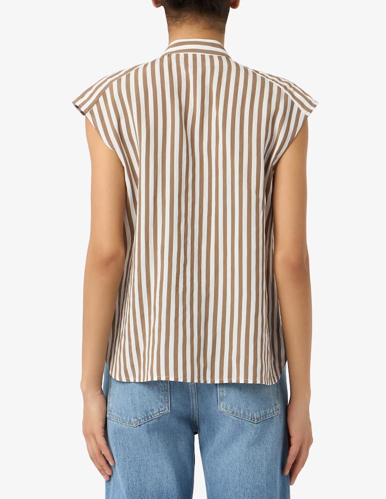 EMME Striped short sleeve shirt EMMSAIO - picture 3 EMME Striped short sleeve shirt EMMSAIO - picture 3