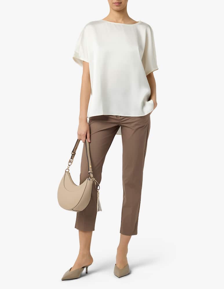 EMME Satin over short sleeve blouse EMMRANGHI - picture 2 EMME Satin over short sleeve blouse EMMRANGHI - picture 2