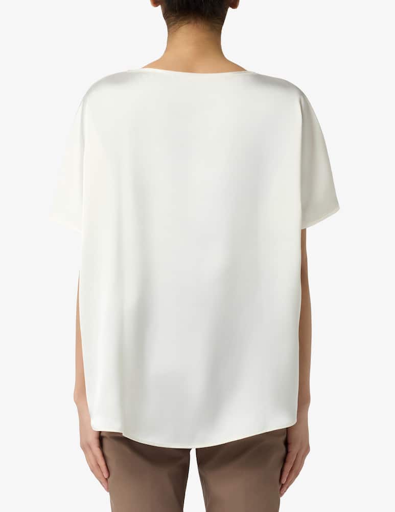 EMME Satin over short sleeve blouse EMMRANGHI - picture 3 EMME Satin over short sleeve blouse EMMRANGHI - picture 3