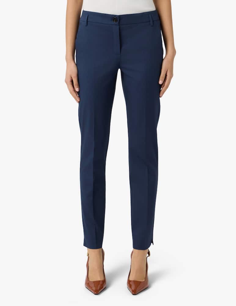 EMME Pantaloni chino in gabardina di cotone EMMTUNICA - immagine 1 EMME Pantaloni chino in gabardina di cotone EMMTUNICA - immagine 1