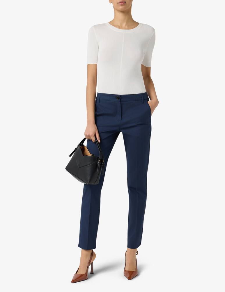 EMME Pantaloni chino in gabardina di cotone EMMTUNICA - immagine 2 EMME Pantaloni chino in gabardina di cotone EMMTUNICA - immagine 2