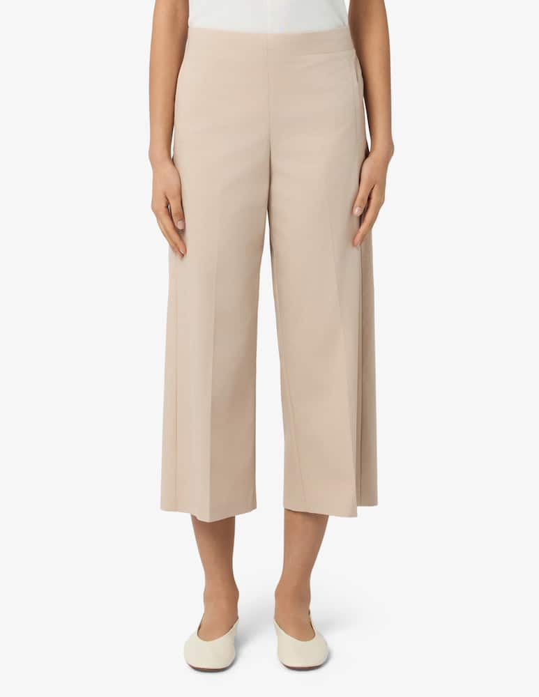 EMME Pantaloni cropped in gabardina di cotone EMMDISCHI - immagine 1 EMME Pantaloni cropped in gabardina di cotone EMMDISCHI - immagine 1